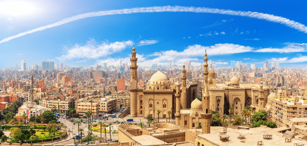 Cairo,Panorama,,The,Mosque,Madrassa,Of,Sultan,Hassan,,Citadel,,Egypt